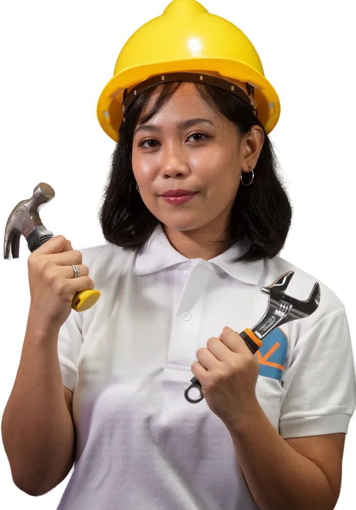 A KuyaYos handyman with a hammer and wrench